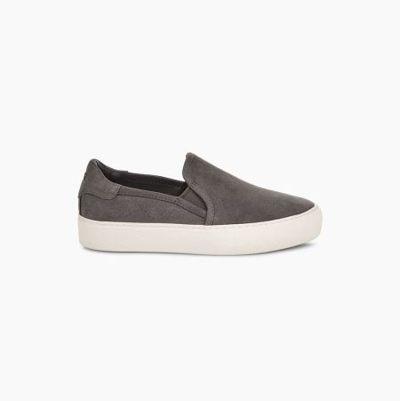 UGG Jass Suede Grey Sneakers for Women (MRJV04635)